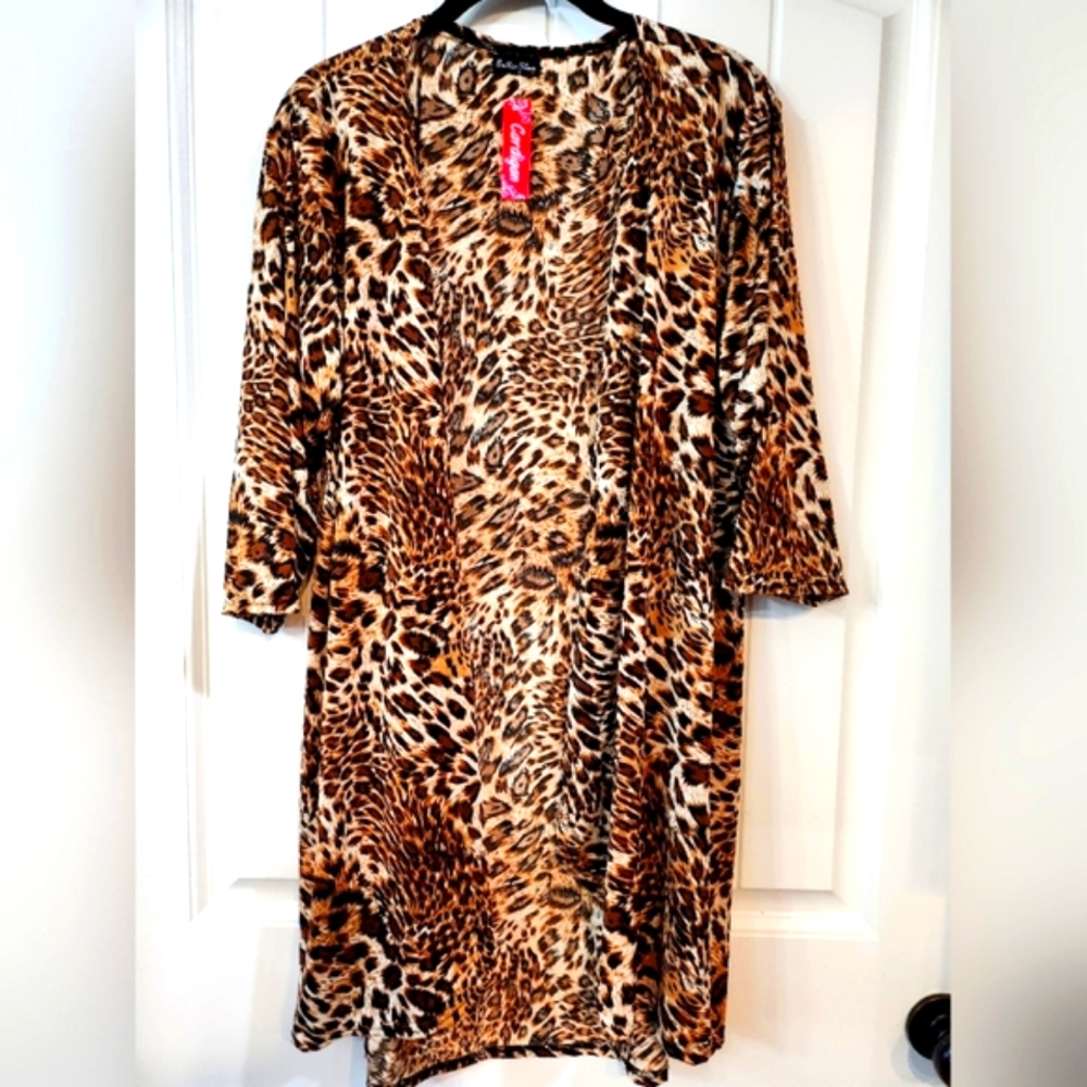 NWT Southern Charm, OS, Leopard Cardigan